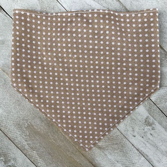 Tan polka dot bandana size small - Picture 1 of 2